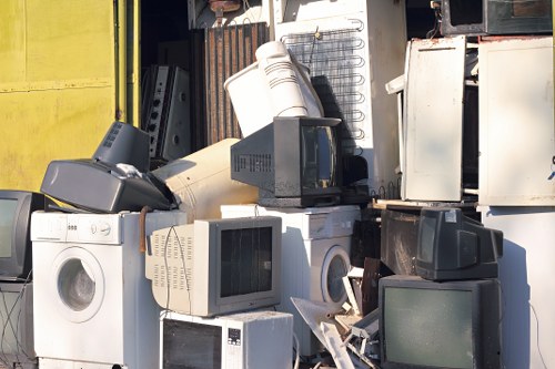 Advanced waste clearance technology in action at a building site